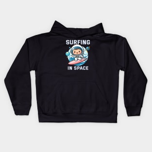 Surfing in Space - Play with Astroo Kids Hoodie